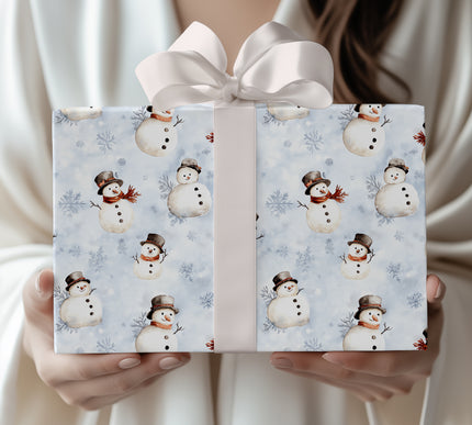 SnowGlee – Happy Snowmen Wrapping Paper