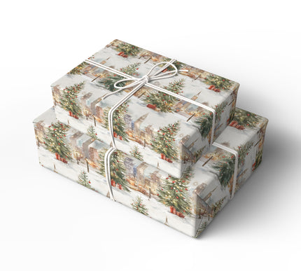 Midnight Noel - Elegant Christmas In The City Gift Wrap