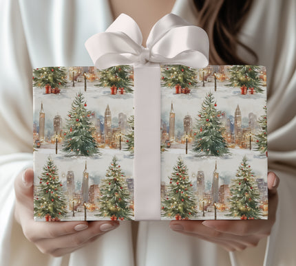 Midnight Noel - Elegant Christmas In The City Gift Wrap