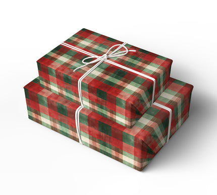 Evergreen Noel - Christmas Plaid Wrapping Paper