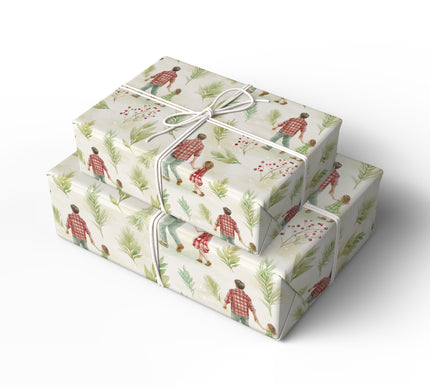 Nature's Embrace - Scenic Forest father and daughter Gift Wrap
