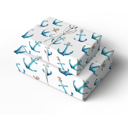 Mariner’s Charm – Nautical Anchor Gift Wrap