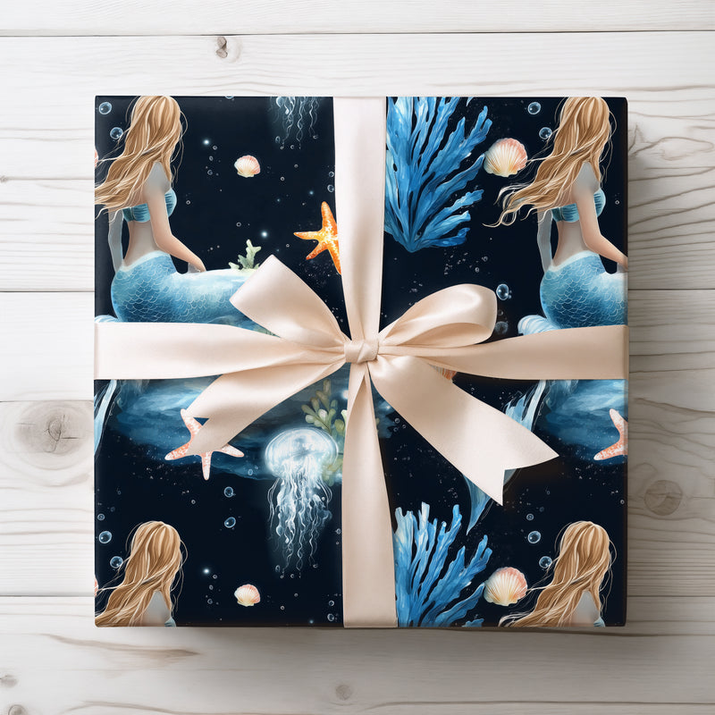 Siramere – Mystical Mermaid & Ocean Fantasy Scene Wrapping Paper
