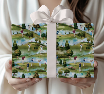 Greenglance – Scenic Golf Course with Players Wrapping Paper