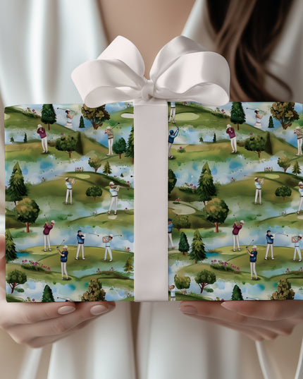 Greenglance – Scenic Golf Course with Players Wrapping Paper
