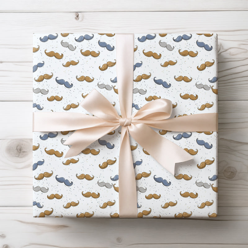Mustachio Mystique - Quirky Moustache Gift Wrap