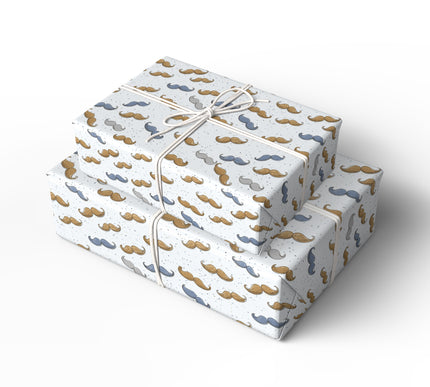 Mustachio Mystique - Quirky Moustache Gift Wrap