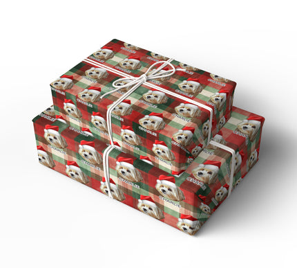 PlaidTails – Personalized Pet Christmas Wrapping Paper
