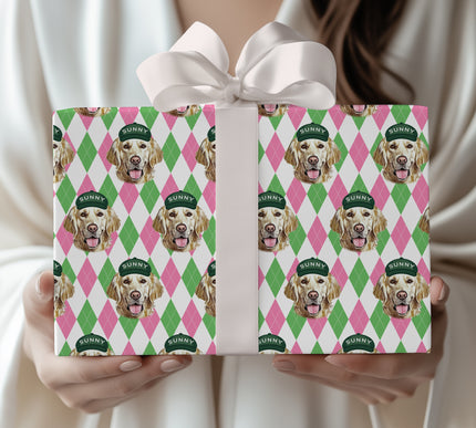 FairwayFaces – Personalized Golf Wrapping Paper