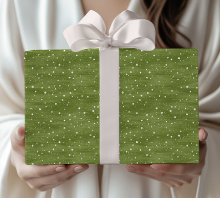 EverSprig – Green Snow Wrapping Paper