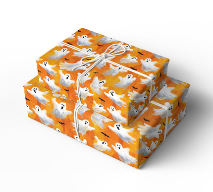 PhantomBrush – Painted Ghost Halloween Wrapping Paper