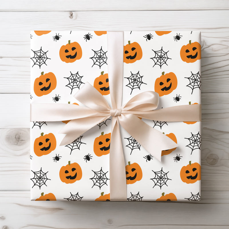 PumpkinHex – Jack-O’-Lantern Wrapping Paper