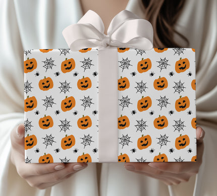 PumpkinHex – Jack-O’-Lantern Wrapping Paper