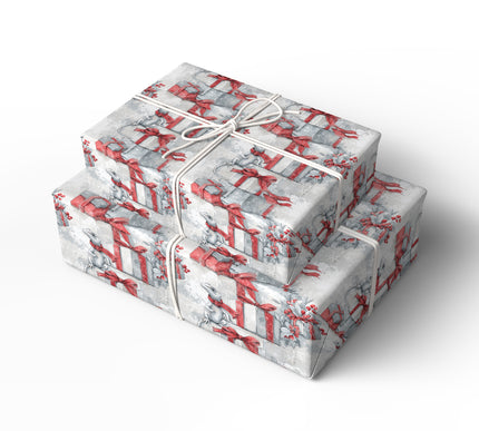 Glacira – Winter Lizard with Christmas Gifts Wrapping Paper