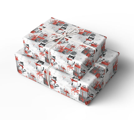 Merrywhisker – Christmas Cat Festive Wrapping Paper