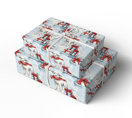 Lamora – Winter Lamb with Snowflakes Wrapping Paper