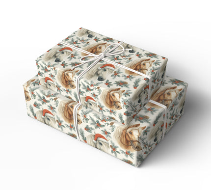 WinterStallion Joy – Horse Christmas Wrapping Paper