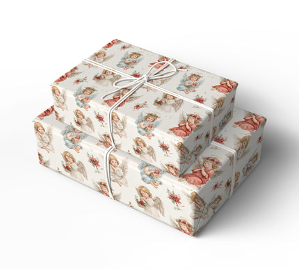 CelestiaJoy – Vintage Angel Christmas Wrapping Paper