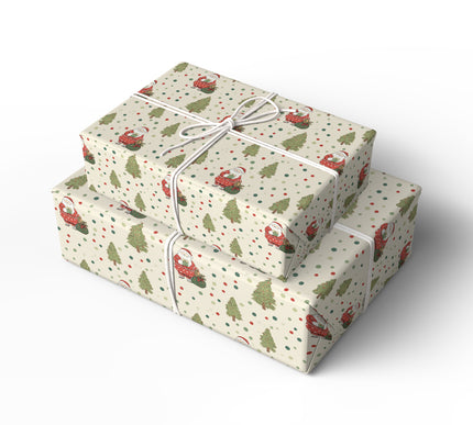 JollyDots – Santa Claus and Christmas Tree Wrapping Paper