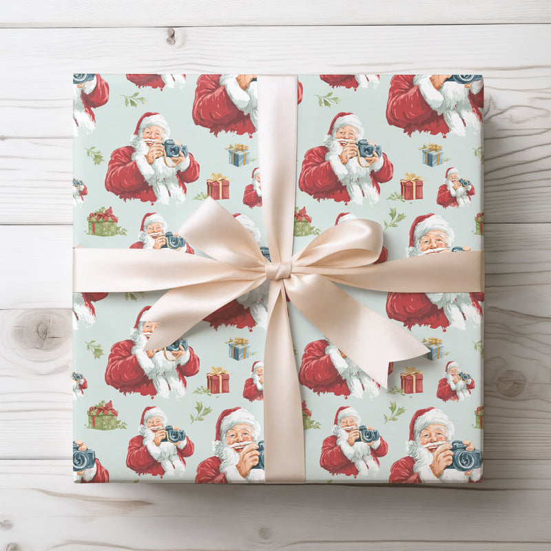 Clickin’ Claus – Santa with Camera Christmas Wrapping Paper