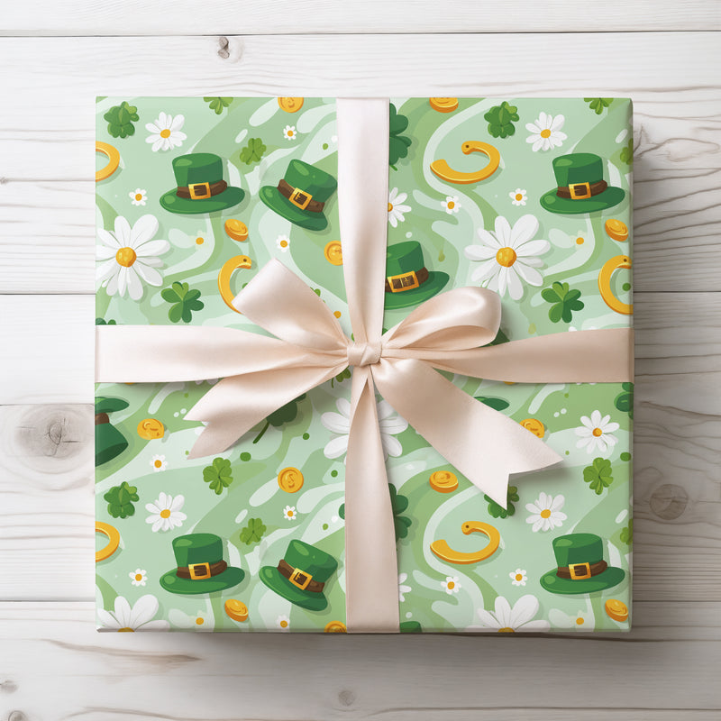LuckyBloom – St. Patrick’s Day Wrapping Paper
