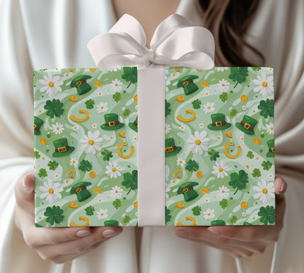 LuckyBloom – St. Patrick’s Day Wrapping Paper