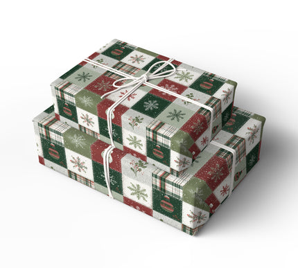 PatchJoy – Christmas Patchwork Wrapping Paper