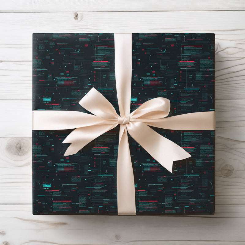 CodeGlitch – Cyber Hacker Console Wrapping Paper