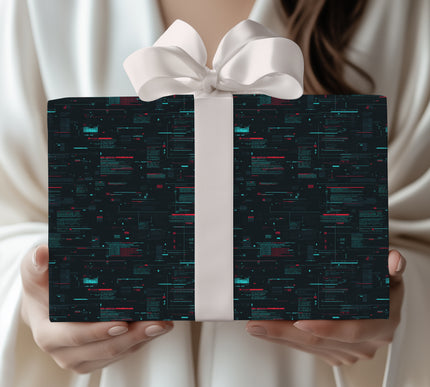 CodeGlitch – Cyber Hacker Console Wrapping Paper