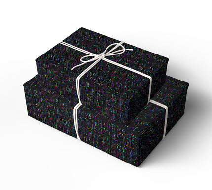 Neon Pulse – Cyber Matrix Grid Wrapping Paper
