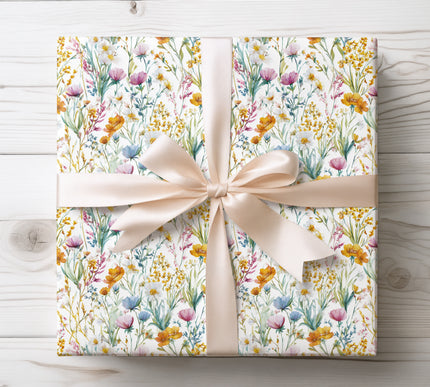 Wrap your gifts in beauty with Bloomveil, a watercolor wildflower meadow design. Perfect for weddings, birthdays, and nature-inspired celebrations. 