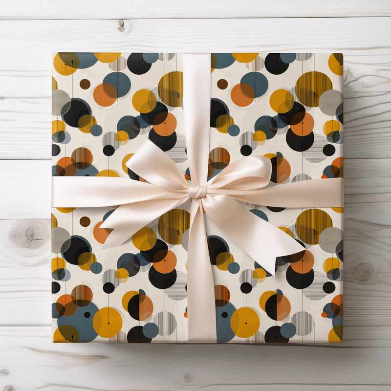 Retro Circles – Mid-Century Modern Geometric Wrapping Paper