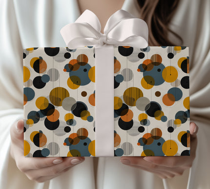 Retro Circles – Mid-Century Modern Geometric Wrapping Paper