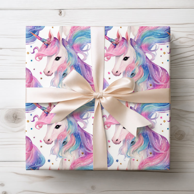 Celestial Unicorn – Cosmic Pastel Unicorn Wrapping Paper