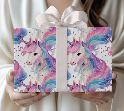 Celestial Unicorn – Cosmic Pastel Unicorn Wrapping Paper