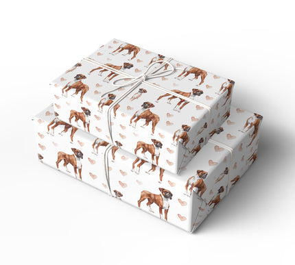 Boldember – Strong Boxer Dog wrapping paper