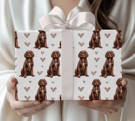 Cocoaheart Drift – Boykin Spaniel Love wrapping paper