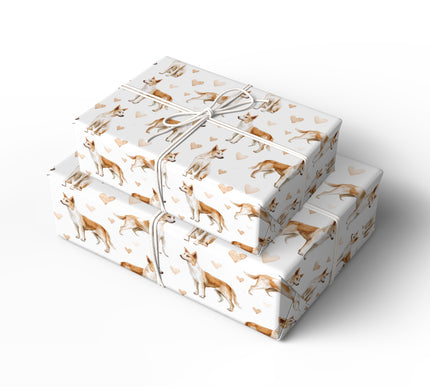 Desertwhisper – Canaan Dog hearts wrapping paper