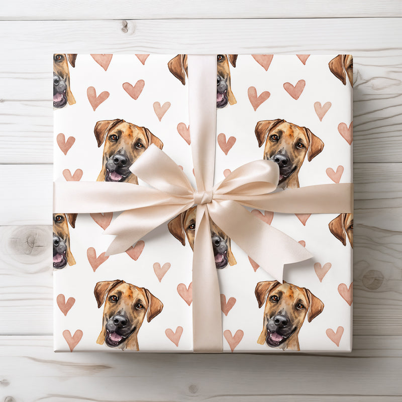 Hearthowl Charm – Black Mouth Cur Love wrapping paper