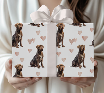 Ironheart – Cane Corso hearts wrapping paper