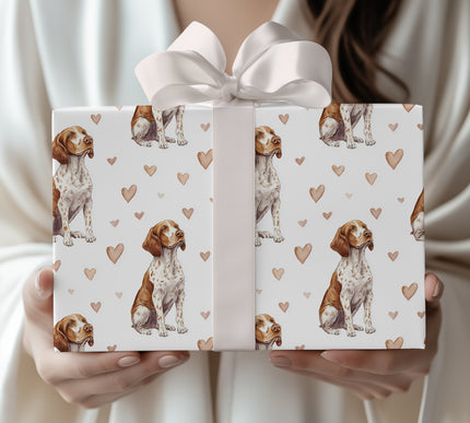 LinenPaws – Classic Bracco Italiano wrapping paper