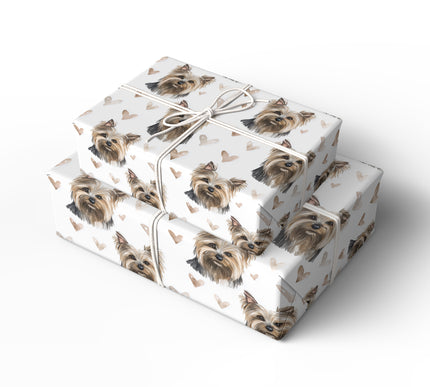 Silkenheart Whisper – Australian Silky Terrier Love Hearts wrapping paper