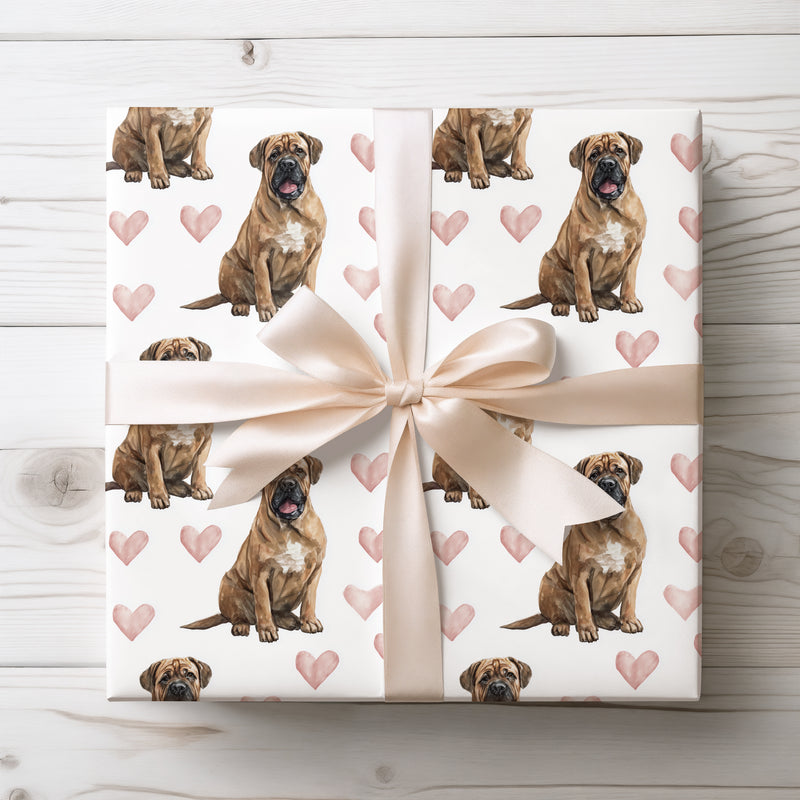 Tenderguard Vale – Boerboel Love Hearts wrapping paper