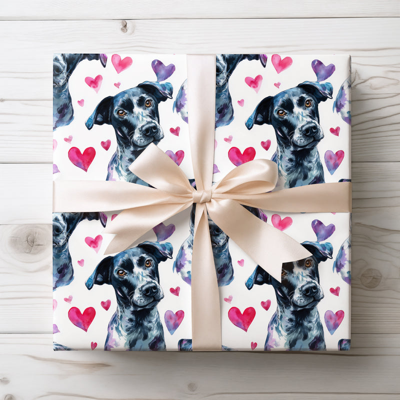 Blueheart Whisper – Blue Lacy Love Wrapping Paper wrapping paper