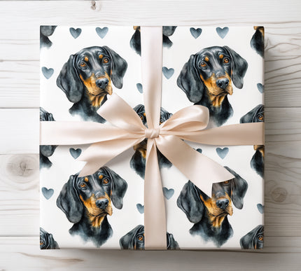Elegant Bichon Frise wrapping paper showcasing a soft watercolor Bichon Frise portrait surrounded by romantic heart motifs. Designed for dog lovers, pet parents, anniversaries, and heartfelt occasions. Seamless Bichon Frise dog breed wrapping paper with a light, airy watercolor look. 