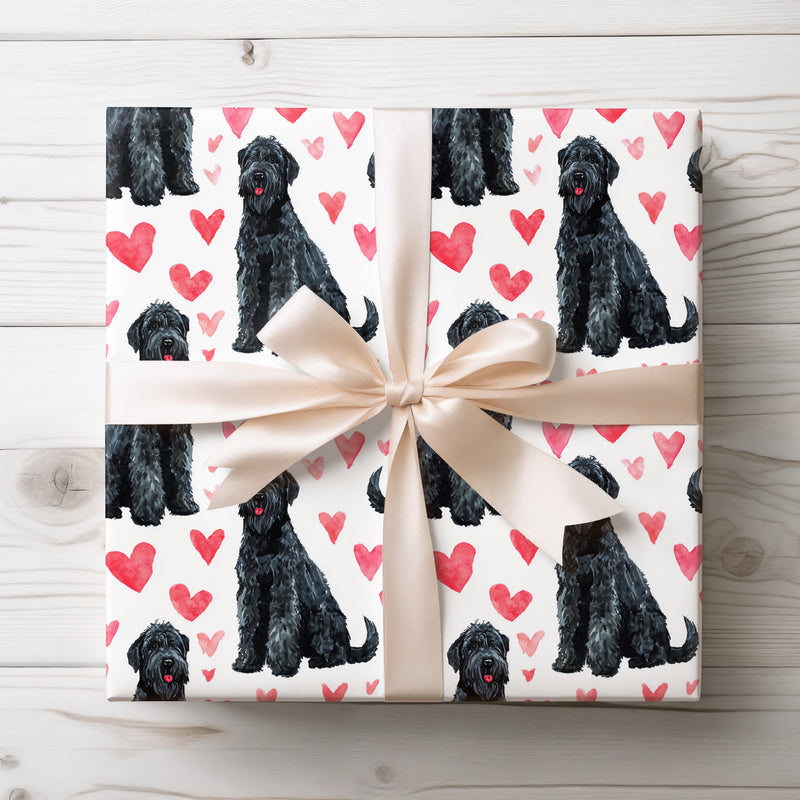 Velvetpaw Ember – Black Russian Terrier Love wrapping paper