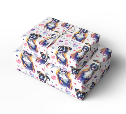 Boldheart Jubilee – Boxer Love Hearts wrapping paper