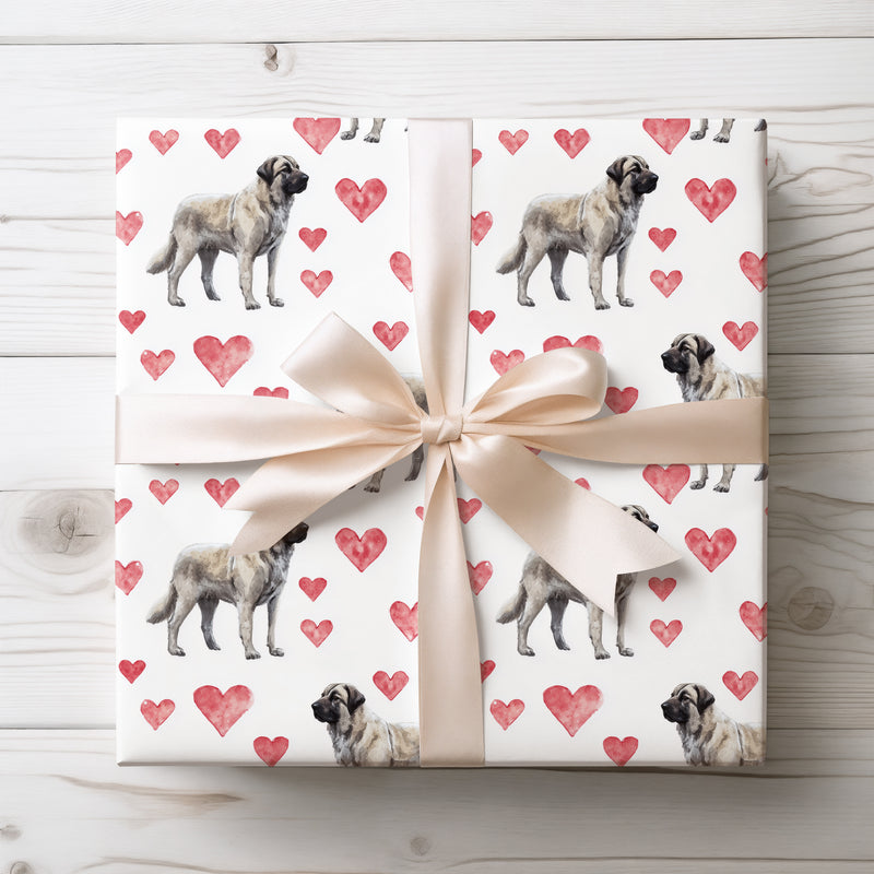 Guardianheart Calm – Anatolian Shepherd Dog Hearts wrapping paper