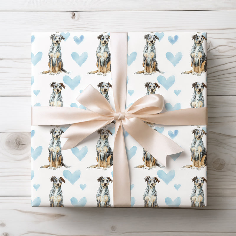 Skystride Grace – Borzoi Love Hearts wrapping paper