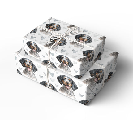Bluepaw Whisper – Bluetick Coonhound love wrapping paper